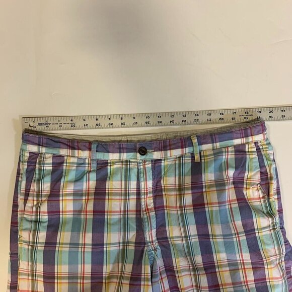 Tommy Bahama Men's Make It a Double Plaid & Striped Reversible Shorts Size 38 - Picture 12 of 15